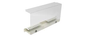 SP-FP-GUIDE-1U Fiberworks AS  Kkabelrenne 1U 19&quot;  hvit, med 5U deksel Hvit RAL9010, transparent deksel